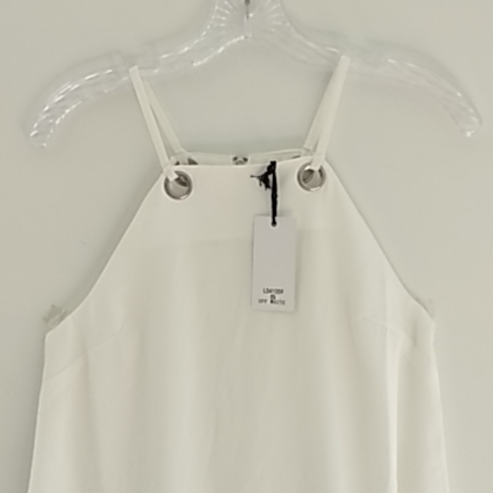 Loveriche off white cottagecore boho spaghetti strap dress size s